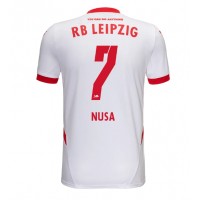 Moški Nogometni dresi RB Leipzig Antonio Nusa #7 Domači 2024-25 Kratek Rokav